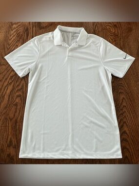 Nike White Men’s Dri-FIT Polo